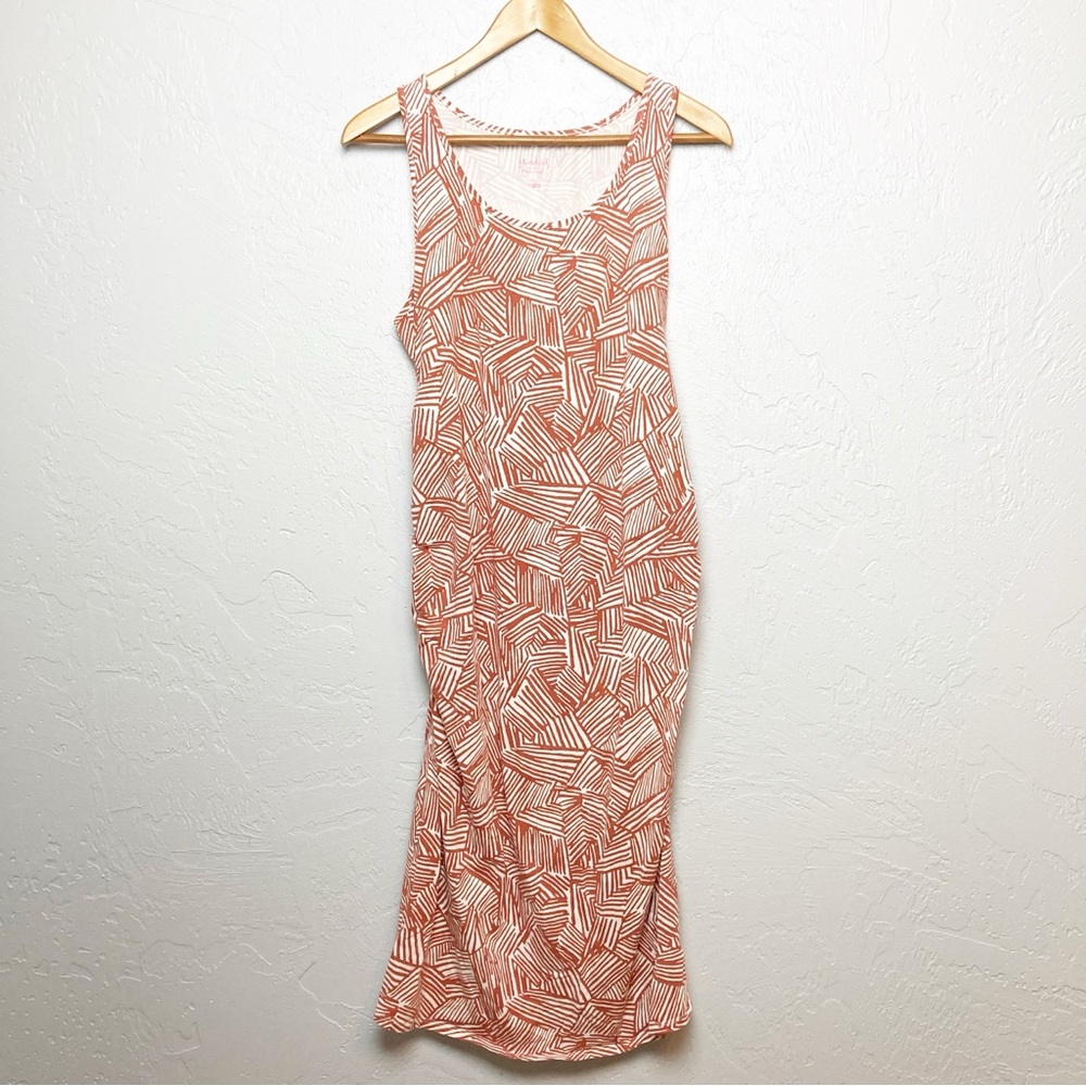 Isabel Maternity Sleeveless T-shirt Dress large midi tank dress
